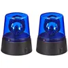 Relaxdays - Lumière led, lot de 2, pour fêtes et enfants, gyrophare, r...