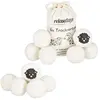 RELAXDAYS Boules de séchage xxl, lot de 12, balles sèche-linge, en laine de mouton, écologique, set pratique, ø 7 cm, blanc