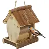 RELAXDAYS Vogelvoederhuisje hangend - voederhuisje tuinvogels - houten vogelhuisje tuin