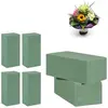 RELAXDAYS Mousse florale pour les fleurs fraîches, lot de 6 briques, Mousse d'arrangement, mariage, 7,5x20x10cm, vert