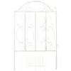 Relaxdays tuinhek - set van 3 - elk 98 x 63,5 cm - metaal - wit
