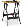 Relaxdays Établi pliable avec des étaux, 75,5 x 56 x 62 cm, dessin de ...