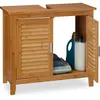 Relaxdays, Meuble sous-lavabo, Lamellar (67 x 30 x 60 cm)