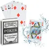 Relaxdays Cartes de poker en plastique, jeu imperméable, anti-déchirur...