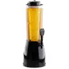 Relaxdays biertoren met tap - 2,5 l - kunststof - 50 x 23 x 18 cm - zwart