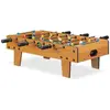 Relaxdays tafelvoetbal - volwassenen - speeltafel kind - 69x37 cm - groen-bruin