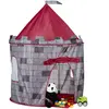 Relaxdays speeltent kasteel - jongens - 125x105x105 cm - binnen - buiten - grijs