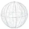 Leuchtkugel - RELAXDAYS - Batteriebetrieben - Ø 20 cm - Silber