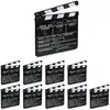 10x filmklapper zwart - film klapboard - filmklap - clapper board - cl...