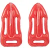 RELAXDAYS Planche de sauvetage gonflable, lot de 2, Bouée de sauveteur, Déguisement Malibu, Pour enfants et adultes, rouge