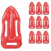 RELAXDAYS Planche de sauvetage gonflable, lot de 10, Bouée de sauveteur, Déguisement Malibu, Pour enfants et adultes, rouge