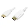 Logilink DisplayPort naar HDMI kabel - DP 1.1 / HDMI 1.3 (Full HD 1080p) / wit - 2 meter