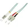 LogiLink 0.5m, LC - SC InfiniBand en Glasvezelkabel 0,5 m Blauw