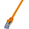 2direct LogiLink PrimeLine Câble réseau Cat6A S/FTP AWG26 PIMF LSZH 1 m Orange