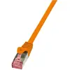 LogiLink PrimeLine Câble réseau Cat6 S/FTP AWG27 PIMF LSZH 7,50 m Orange