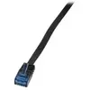 LogiLink CP0140B Câble réseau Cat5e UTP AWG 30 RJ45 15 m Bleu/Noir