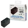 Concentrateur (hub) - LogiLink - USB 3.0 - 3 ports - Alimenté par USB