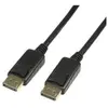 LogiLink Câble de connexion DisplayPort, noir, 5,0 m