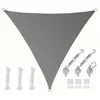 Amanka 2x2x2 Voile d'Ombrage Triangulaire Respirante - Toile de Jardin UV avec Fixation
