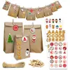 Dunedesign - Calendrier de l'Avent diy - 24 Sacs Cadeaux Sac en Papier...
