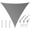 Amanka 7x7x7 Voile d'Ombrage Triangulaire Respirante - Toile de Jardin UV avec Fixation