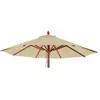 Mendler Toile Pour Parasol De Gastronomie En Bois Hwc-C57, Rond Ø4m Polyester 3kg   Crème