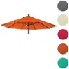 Mendler Toile pour parasol de gastronomie en bois HWC-C57, rond Ø4m polyester 3kg ~ anthracite