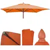 Mendler Toile pour parasol HWC-C57 carré 3x3m en polyester hydrofuge et anti-salissures