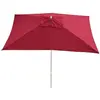Mendler Toîle De Remplacement Pour Parasol Florida, 3x4m, Polyester 6kg   Rouge-Bordeaux