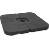 Mendler Porte-parasol HWC-F78 - Support pour parasol déporté/marché - Noir - Mât déporté - 100 cm