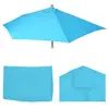 Mendler Housse De Rechange Pour Parasol Demi-Rond Parla, Housse De Rechange Pour Parasol, 300cm Tissu/Textile Uv 50+ 3kg   Turquoise