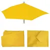 Mendler Housse De Rechange Pour Parasol Semi-Circulaire Parla, Housse De Parasol De Rechange, 270cm Tissu/Textile Uv 50+ 3kg   Jaune