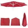 Mendler Housse De Rechange Pour Parasol N18, Housse De Parasol De Rechange, Ø 2,7m Tissu/Textile 5kg   Rouge