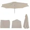 Mendler Housse De Rechange Pour Parasol N19, Housse De Parasol De Rechange, Ø 3m Tissu/Textile 5kg   Crème