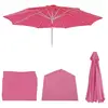 Mendler Housse De Rechange Pour Parasol N19, Housse De Parasol De Rechange, Ø 3m Tissu/Textile 5kg   Rose