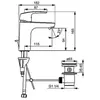 Hansa Hansapinto wastafelkraan XL m. vaste uitloop 11.5cm met waste chroom