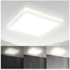 B.K.Licht - LED Plafonniére - dimbaar - met indirect licht - led paneel - l: 29.3cm - 4.000K - 18W