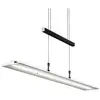 B.K.LICHT Suspension LED lustre filaire design noir en verre dimmable hauteur réglable 20W lumière blanche chaude