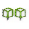 ACID Pedalen Flat A1-CB - Grote voetafdruk - 9 verstelbare pinnen - Aluminium - 370g - L115xB103xH16 mm - Groen