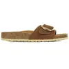 Sandales femme Birkenstock Madrid Big Buckle Natural Leather Oiled Etroit