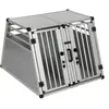 zooplus Exclusive Cage de transport double AluRide pour chien - l 80 x P 92 x H 65 cm (taille L)