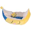 zooplus Exclusive Panier Chat Forme lune Peluche L73xl41xH17 cm Panier Lune original pour chat