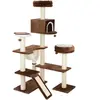 zooplus Exclusive Maison en pain d'épice avec échelle - Arbre à chat - Marron foncé