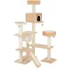 zooplus Exclusive Maison en pain d'épice avec échelle - Arbre à chat - Beige