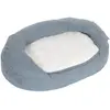 zooplus Exclusive Panier ovale L72 l50 H20cm pour chien Memory gris - Panier pour Chien