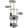 zooplus Basics Arbre à chat XXL 50x50x200cm, gris