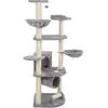 zooplus Basics Arbre à chat XL 55x55x171cm, gris