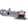 TIAKI Tunnel pour chat requin 100x23x21cm chat