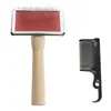 zooplus Exclusive Brosse et peigne de nettoyage pour chien et chat - L 12 x l 5,5 cm