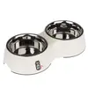Gamelle double TIAKI en mélamine pour chat - capacité : 2 x 800 mL, 16...